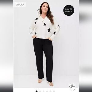 Studio By Torrid Midrise Ponte Luxe Straight Pants